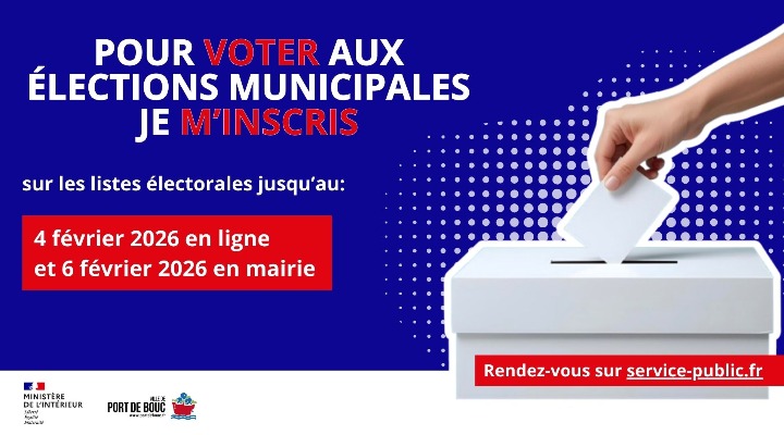 ELECTIONS MUNICIPALES: INSCRIPTIONS SUR LES LISTES ELECTORALES