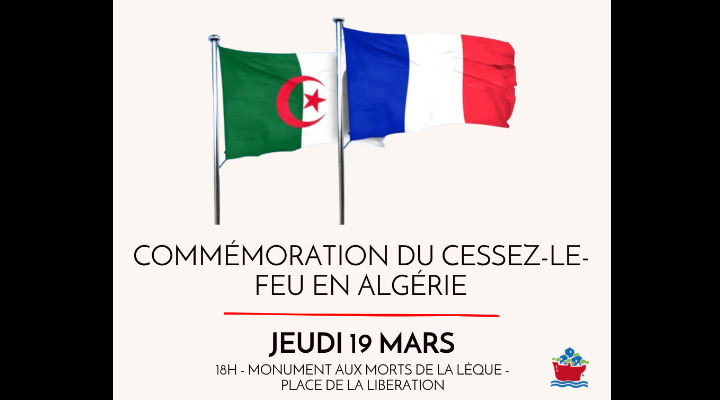 19/03 : Commémoration du cessez-le-feu en Algérie