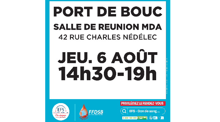 06/08 : DON DU SANG A PORT DE BOUC