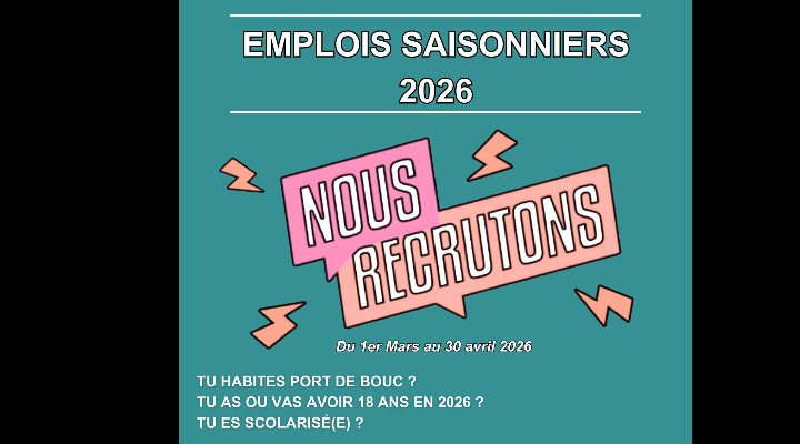 CANDIDATURE SAISONNIERS 2026 - Mairie de Port de Bouc