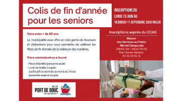 INSCRIPTIONS COLIS SENIORS