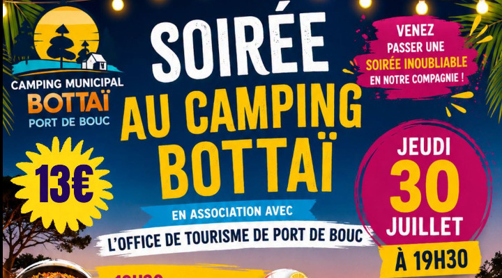 30/07 : Soirée CLOCLO au camping de Bottaï !