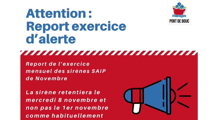 REPORT DE L'EXERCICE DES SIRENES SAIP