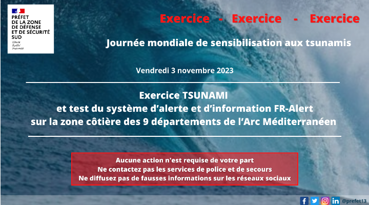 Exercice Tsunami