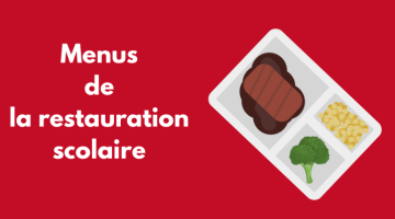 Menus de la restauration scolaire